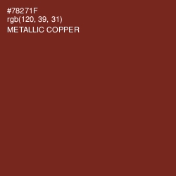#78271F - Metallic Copper Color Image